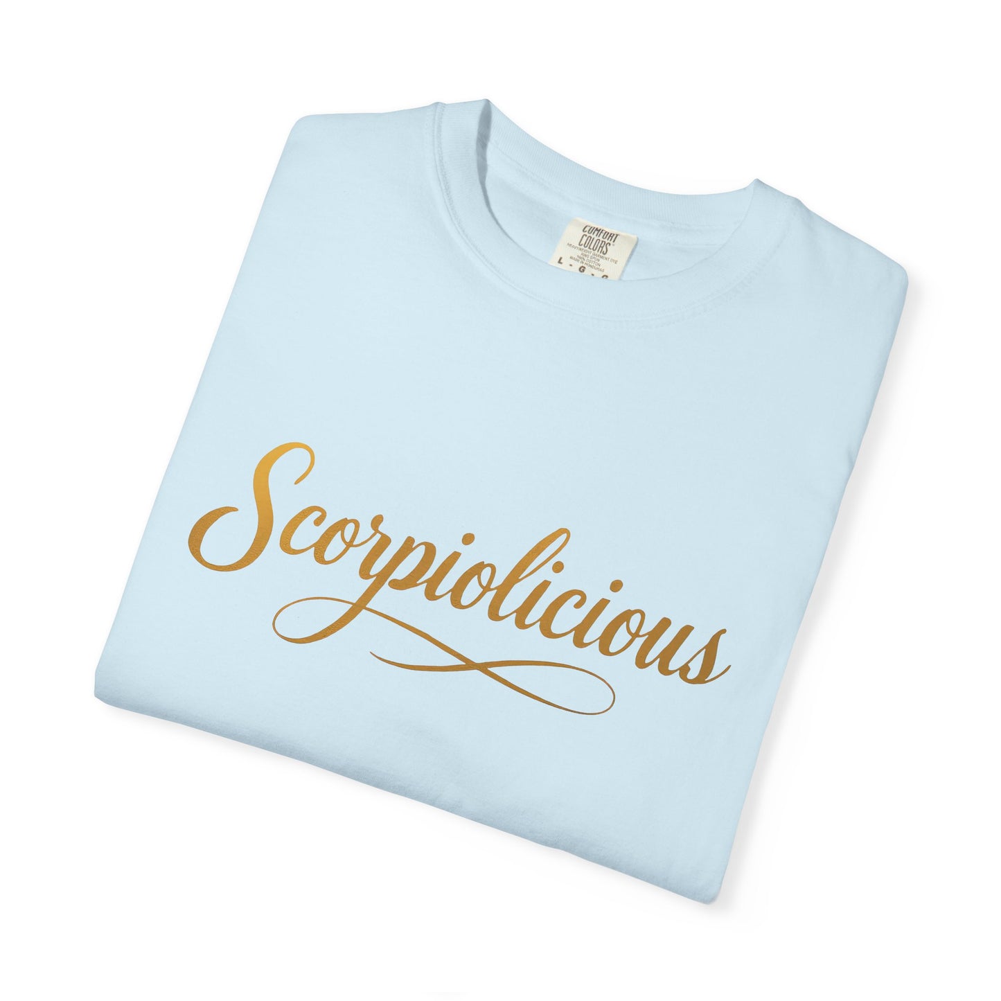 Scorpiolicious – Retro Script Scorpio Tee