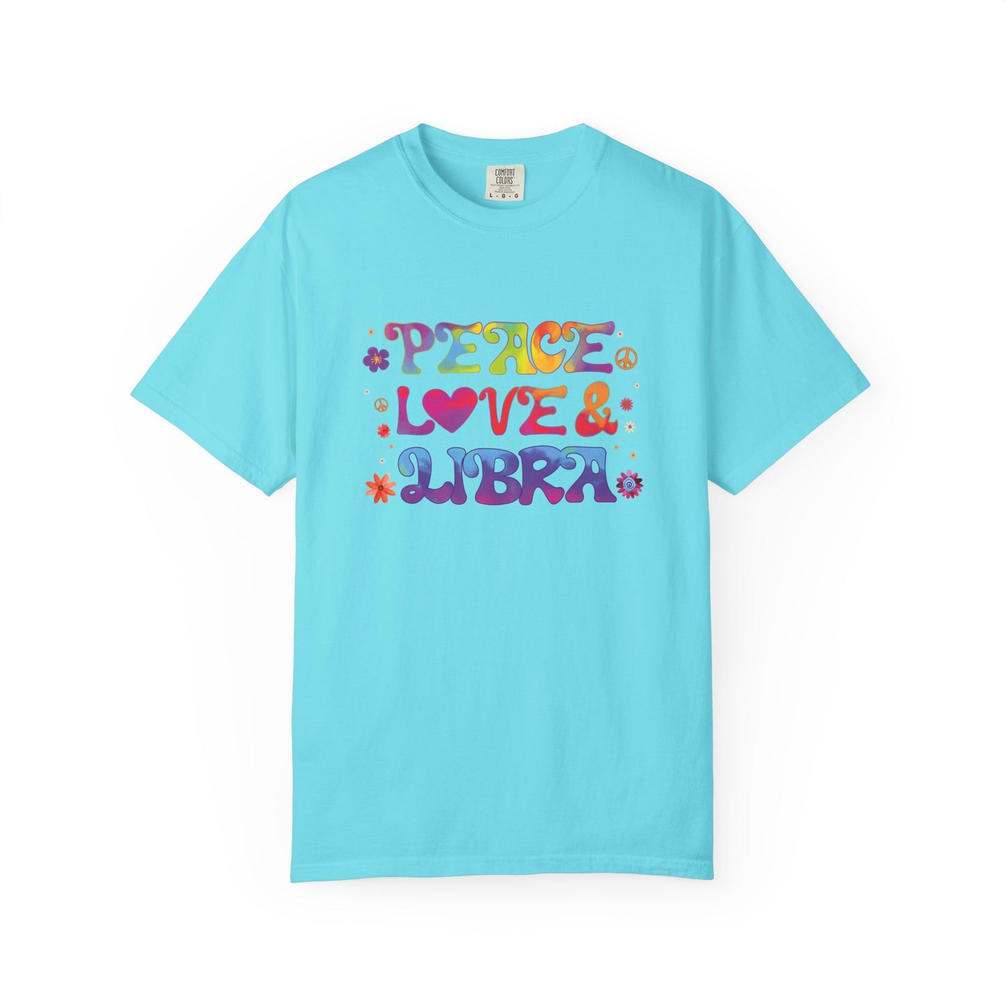Peace Love & Libra – Groovy 70s-Inspired Zodiac Tee