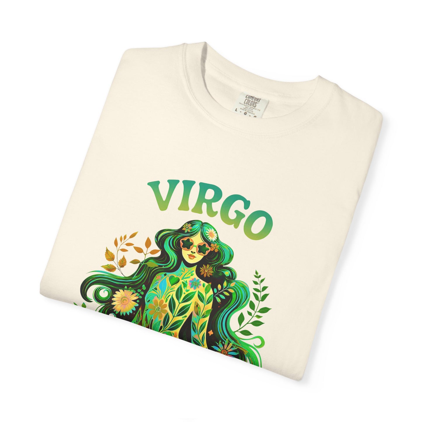 Virgo Flower Child – Vibrant Retro Zodiac Tee