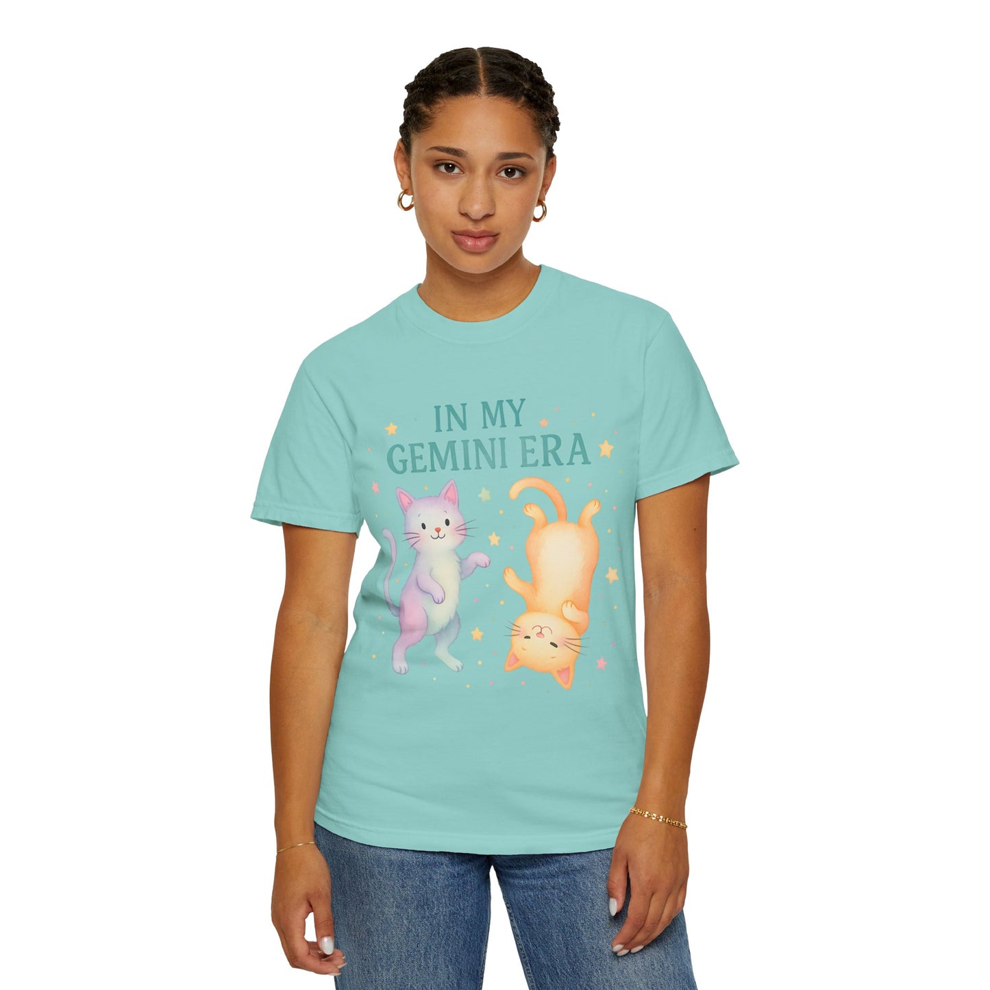 In My Gemini Era Tee β Playful Funny Cats Zodiac Shirt