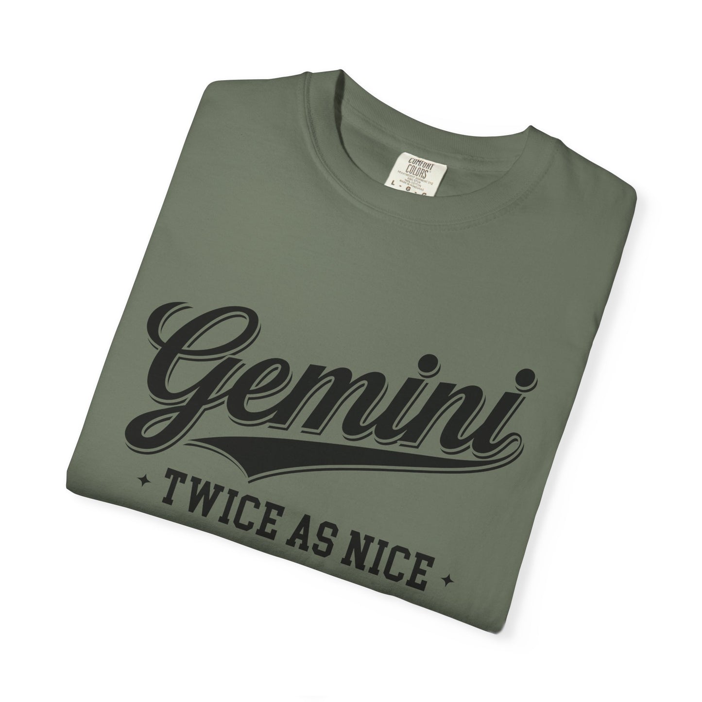 Gemini “Twice As Nice” Zodiac- Retro Astrology Tee - Unisex Graphic Shirt