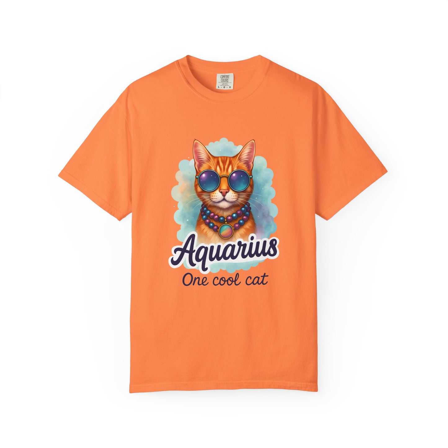 Aquarius One Cool Cat – Groovy Cosmic Kitty T-shirt