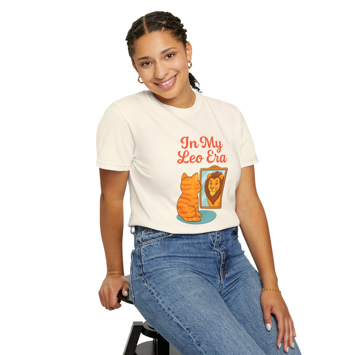 In My Leo Era - Funny Cat and Lion Mirror Tee