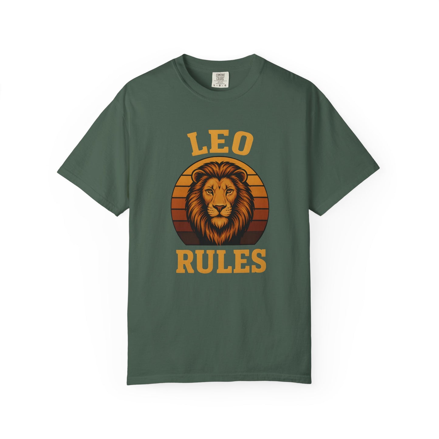 Leo Rules – Vintage Sunset Zodiac Tee