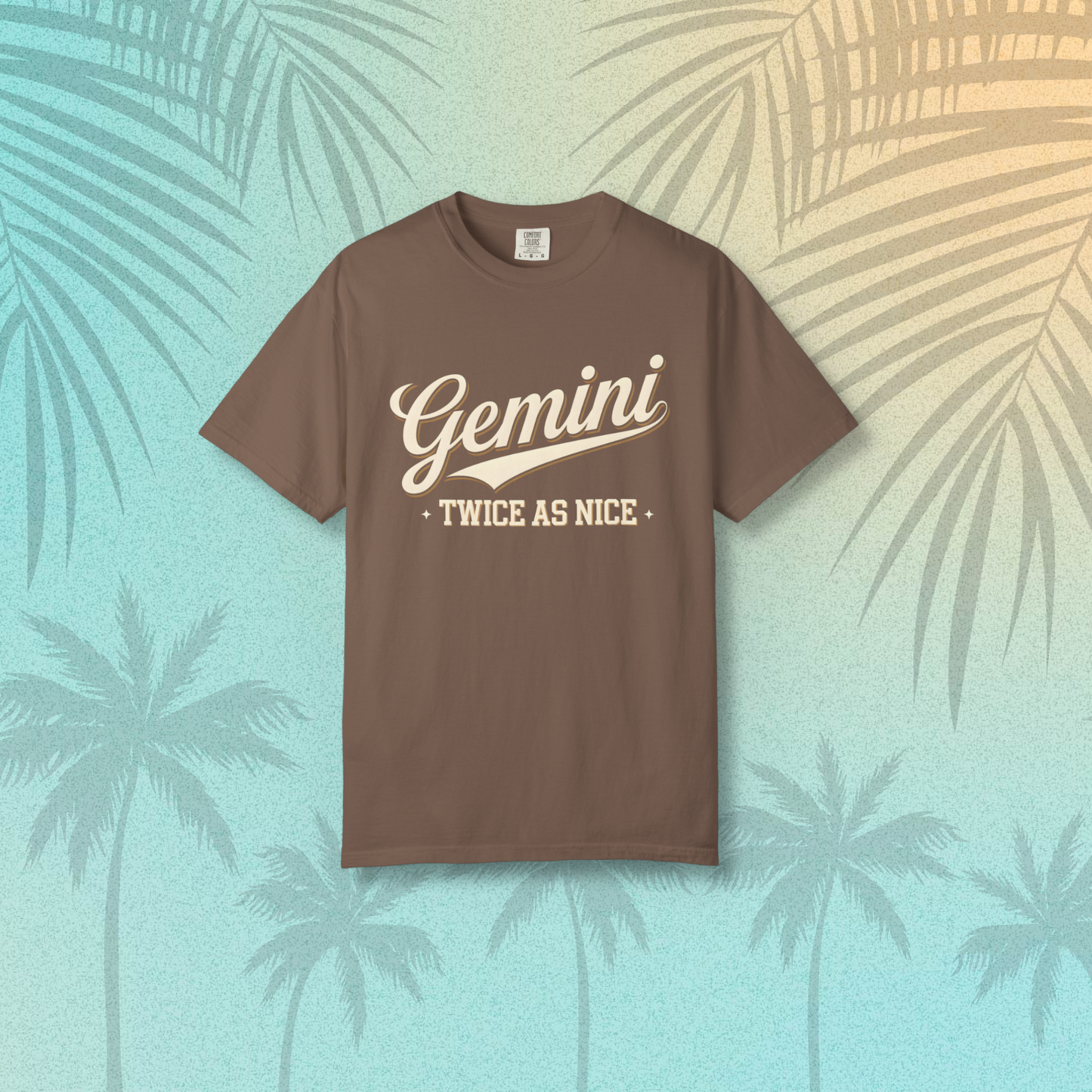 Gemini “Twice As Nice” Zodiac- Retro Astrology Tee - Unisex Graphic Shirt