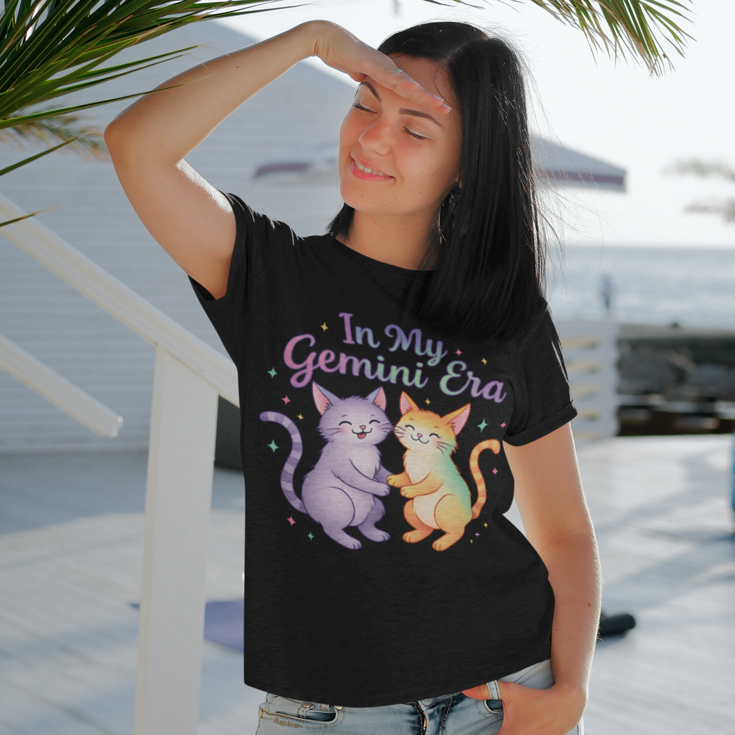 In My Gemini Era Tee – Colorful Cute Zodiac Shirt