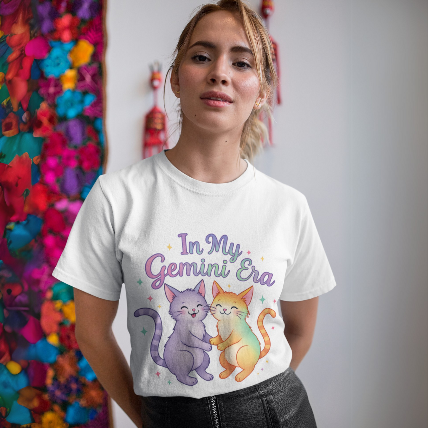 In My Gemini Era Tee – Colorful Cute Zodiac Shirt