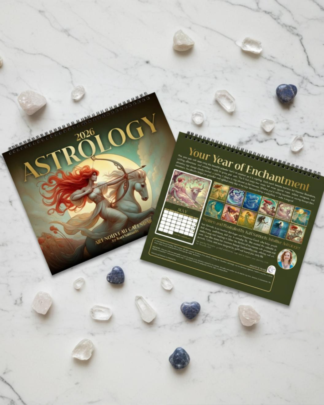 2026 Astrology - Art Nouveau Goddess Wall Calendar