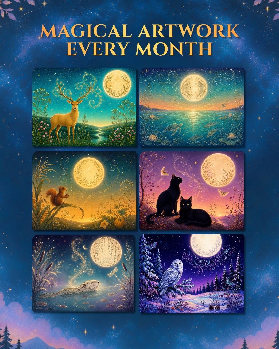 2027 Enchanted Wildlife Calendar | Illustrated Nature & Animal Wall Calendar