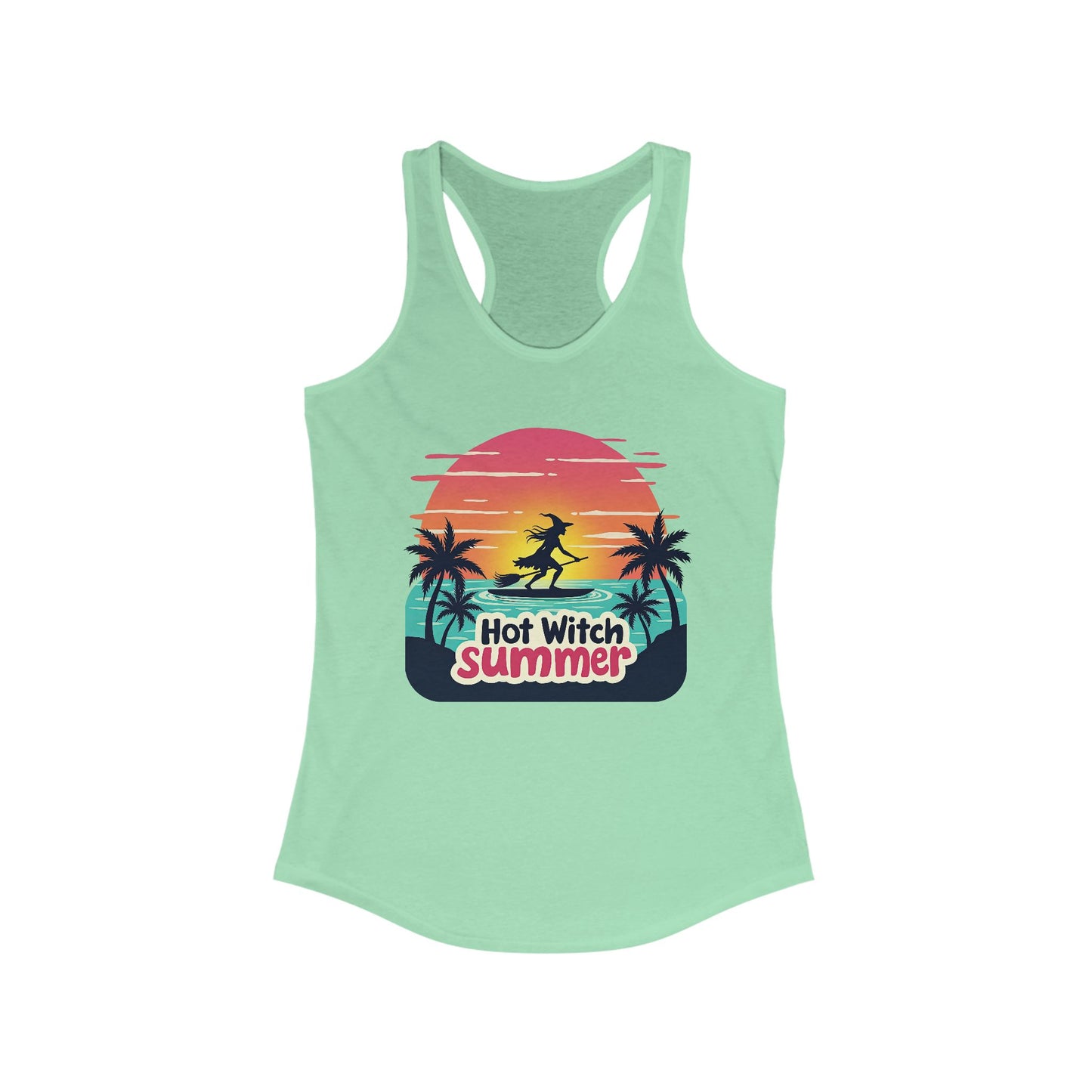 Hot Witch Summer Women's Racerback Tank - Witchy Beachwear
