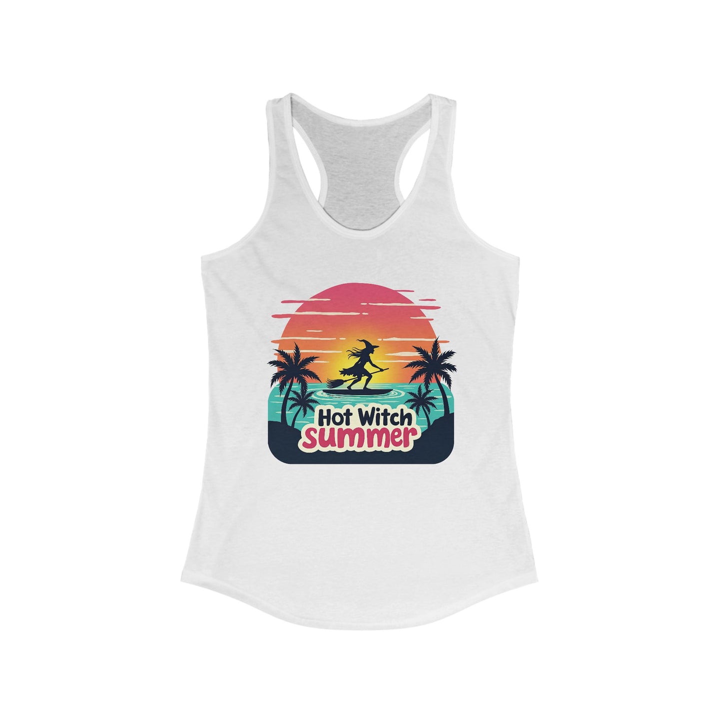 Hot Witch Summer Women's Racerback Tank - Witchy Beachwear