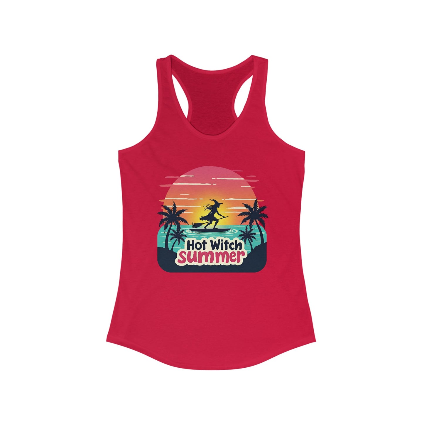 Hot Witch Summer Women's Racerback Tank - Witchy Beachwear