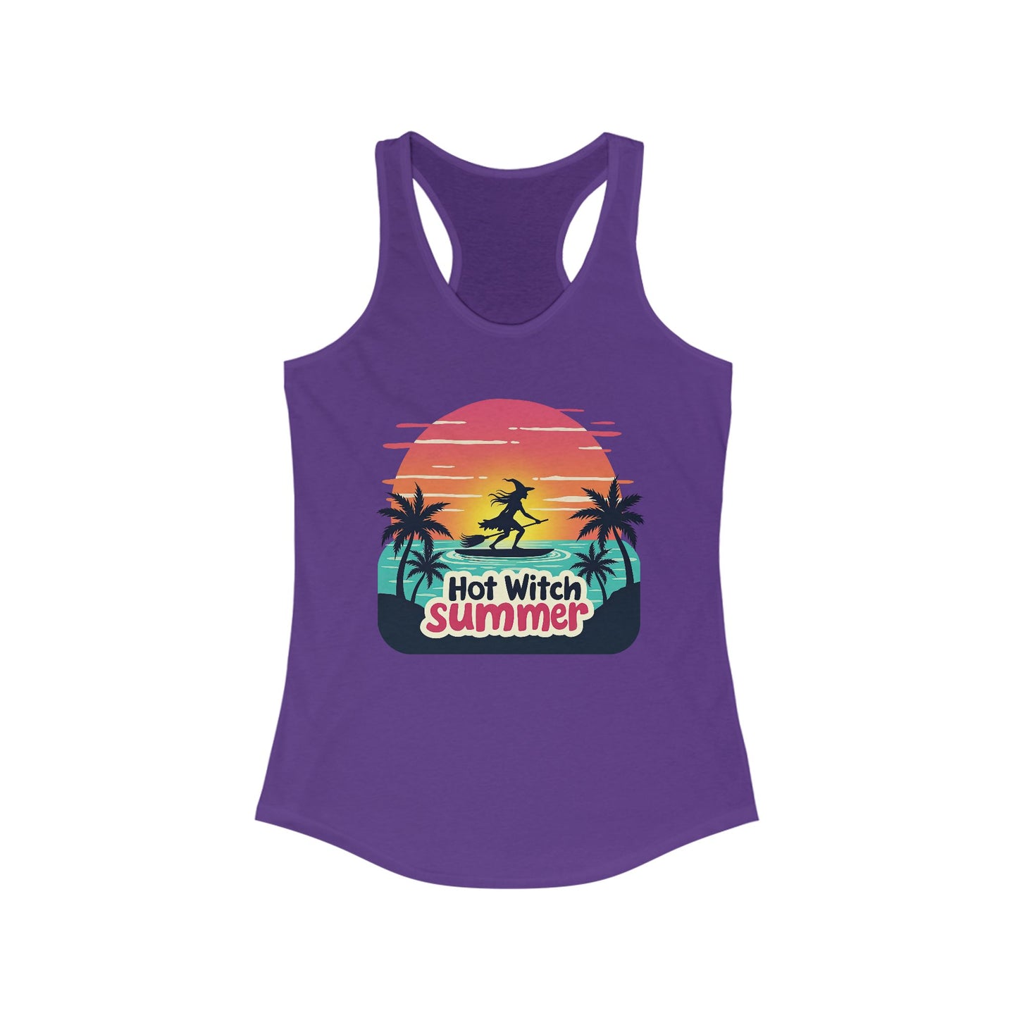 Hot Witch Summer Women's Racerback Tank - Witchy Beachwear