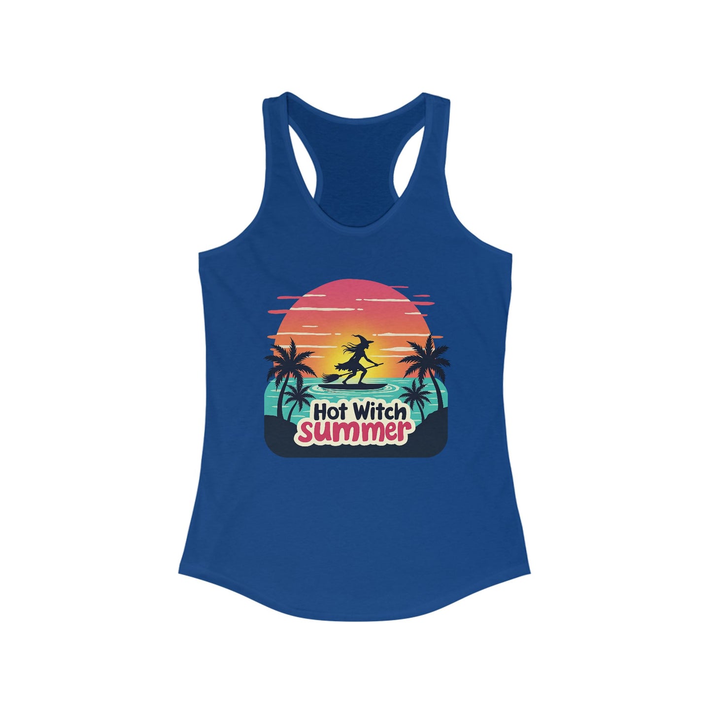 Hot Witch Summer Women's Racerback Tank - Witchy Beachwear
