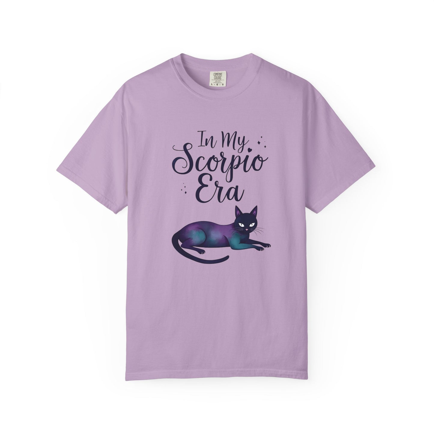 In My Scorpio Era – Mystical Black Cat Tee for the Zodiac Baddie