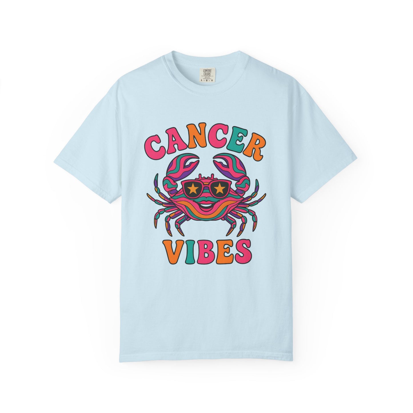 Cancer Vibes Tee – Colorful Retro Zodiac Shirt