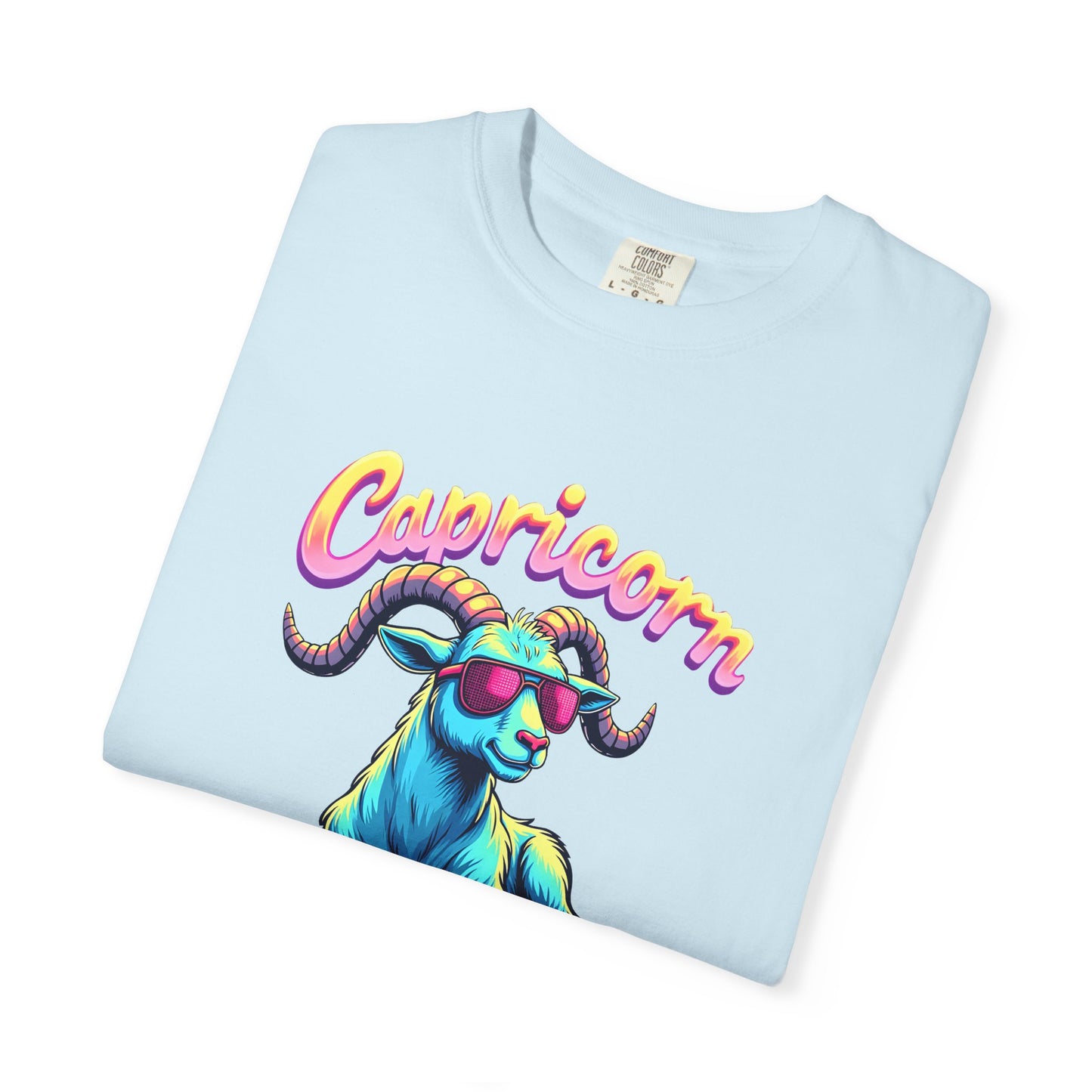 Capricorn G.O.A.T – Retro Neon Astrology Tee