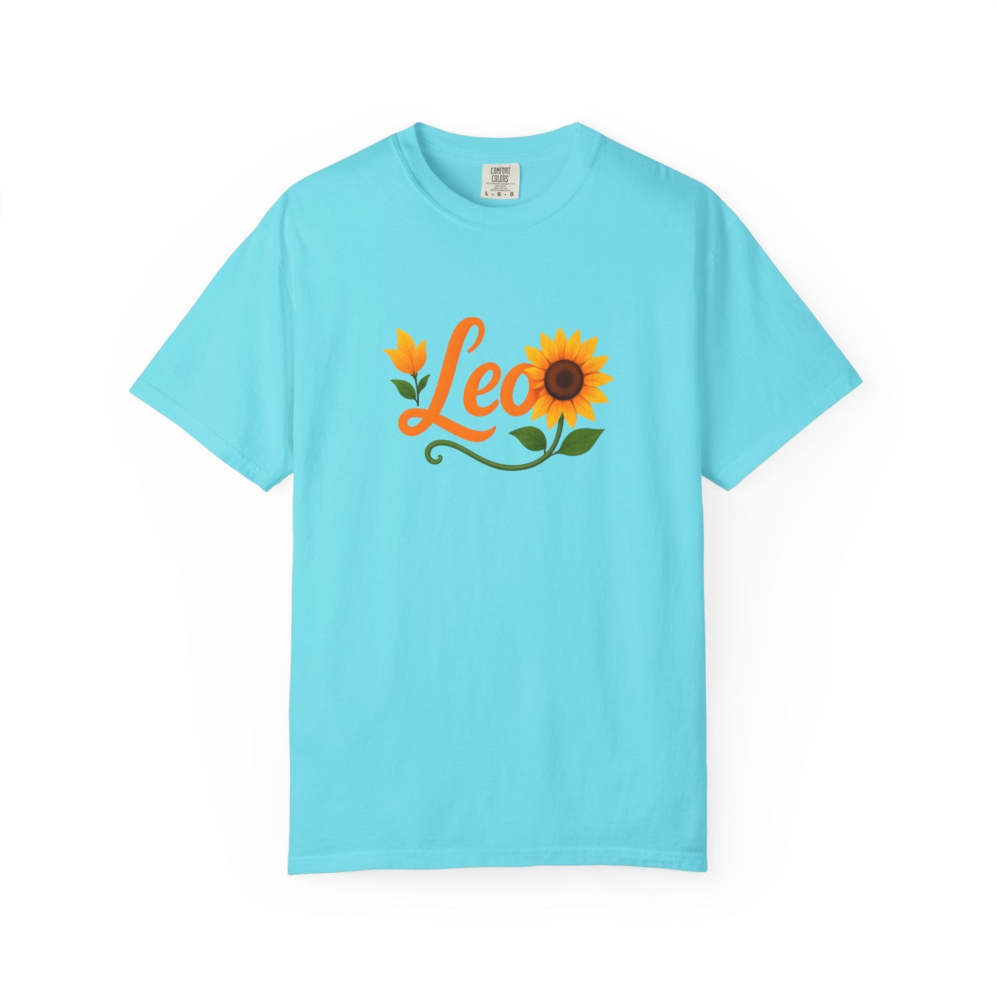 Leo Sunflower Tee β Retro Zodiac Shirt
