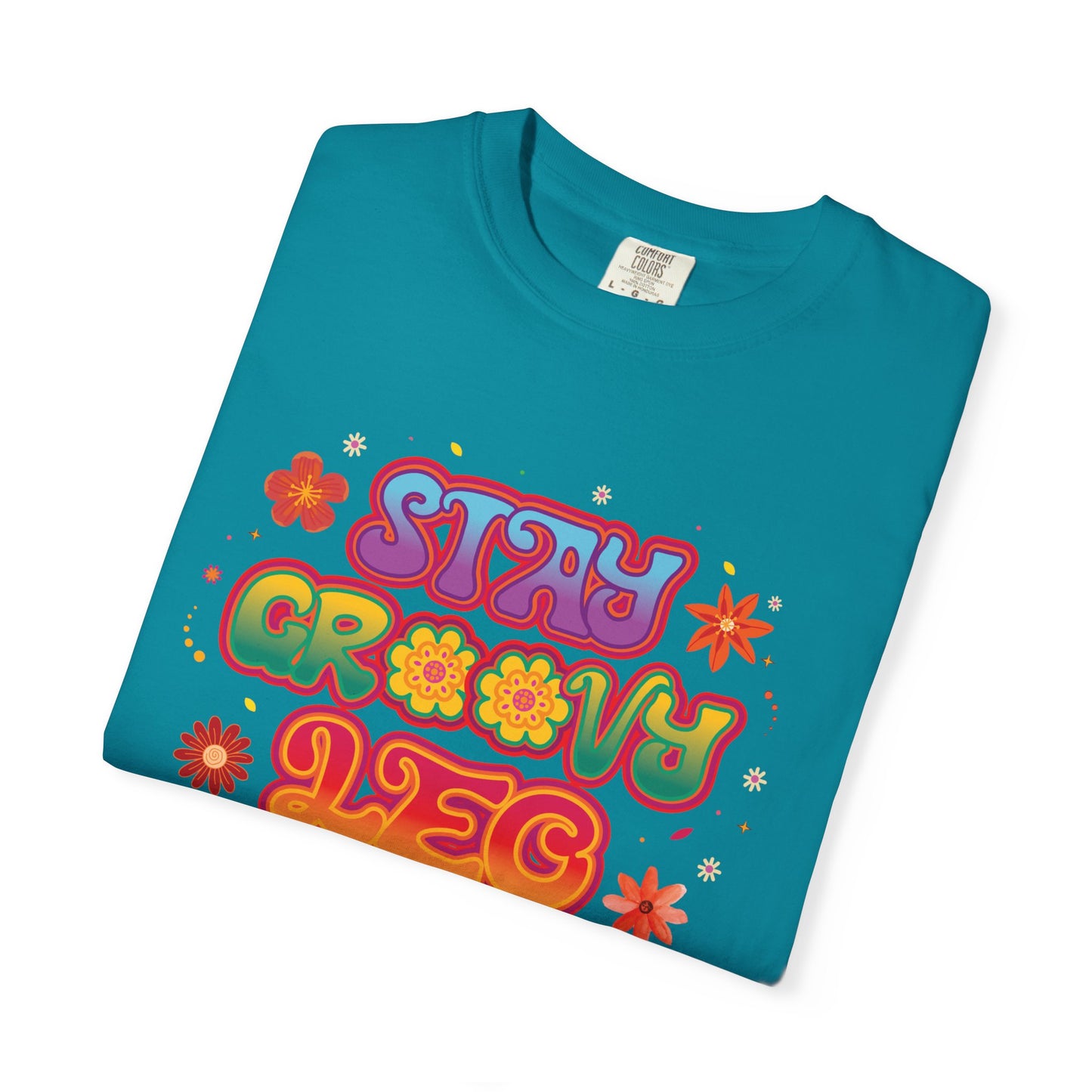 Stay Groovy Leo β Retro Zodiac Flower Power Tee