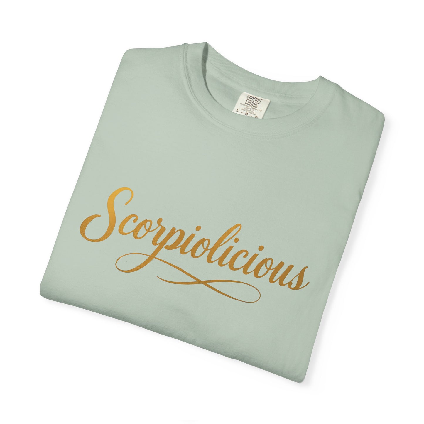 Scorpiolicious – Retro Script Scorpio Tee