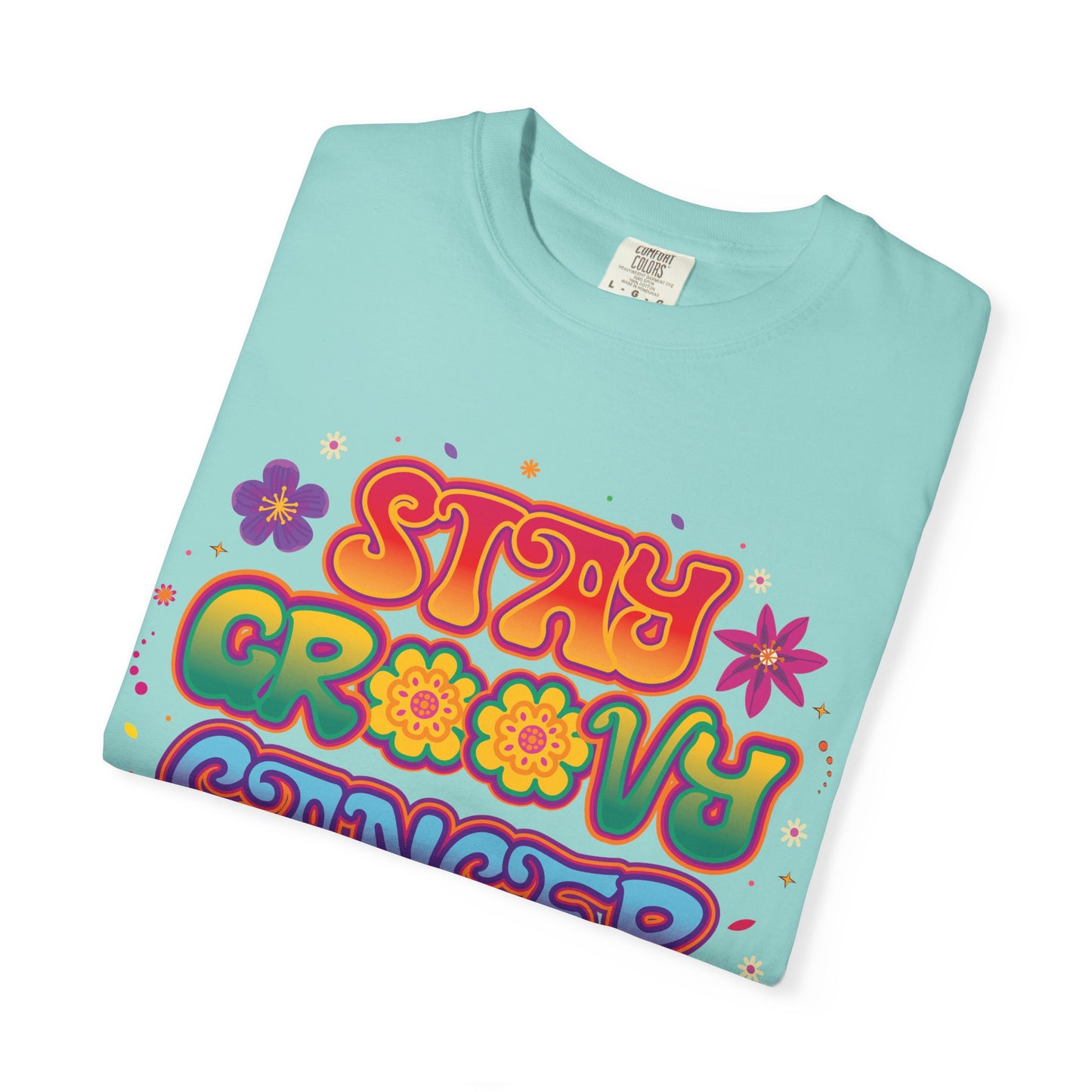 Stay Groovy Cancer Tee – Retro Colorful Zodiac Shirt