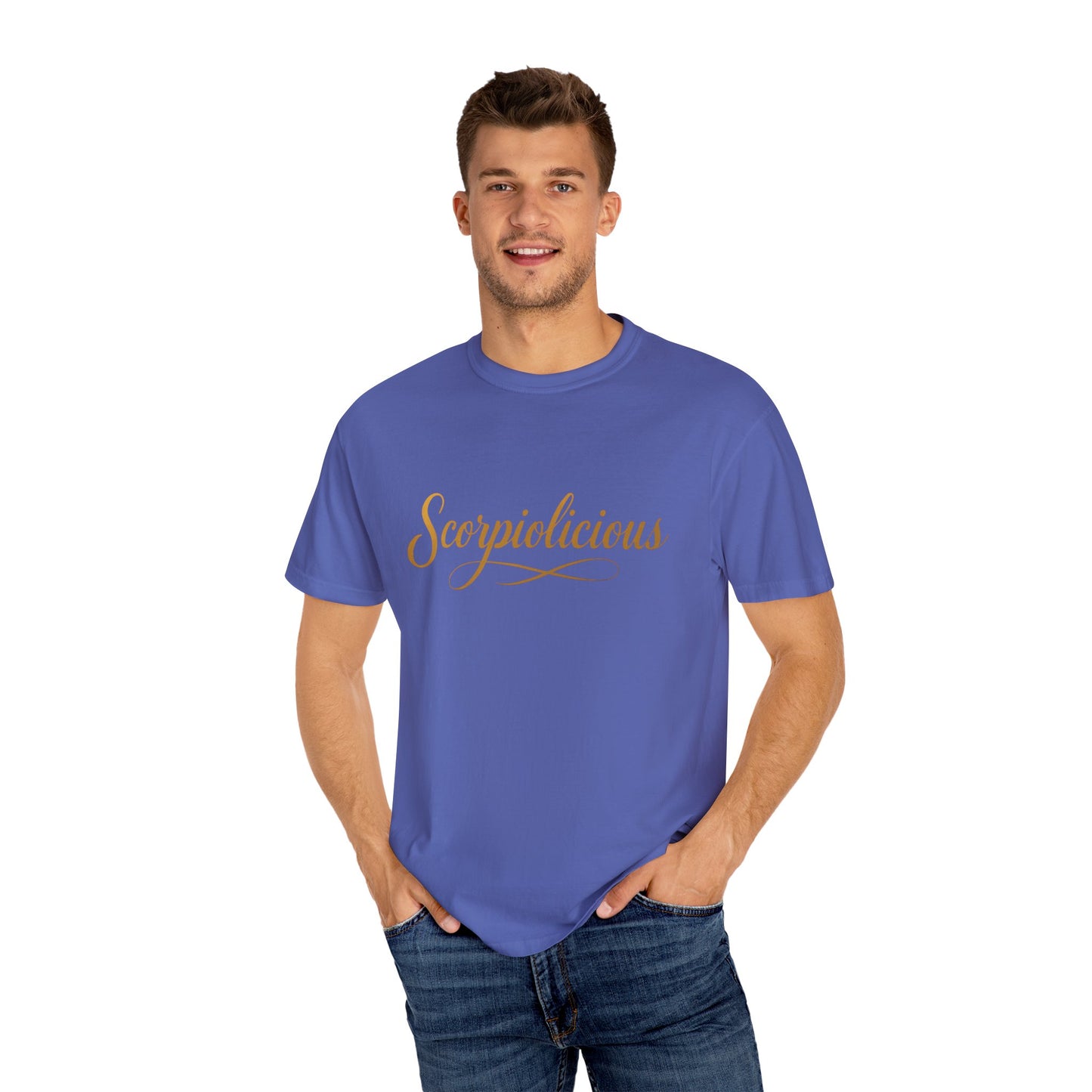 Scorpiolicious – Retro Script Scorpio Tee