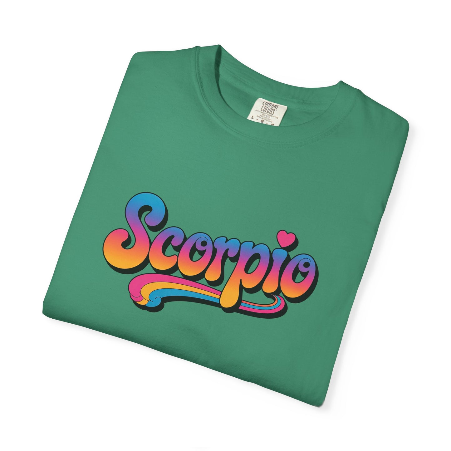 Scorpio Retro Groovy Tee – Multicolor Zodiac Shirt