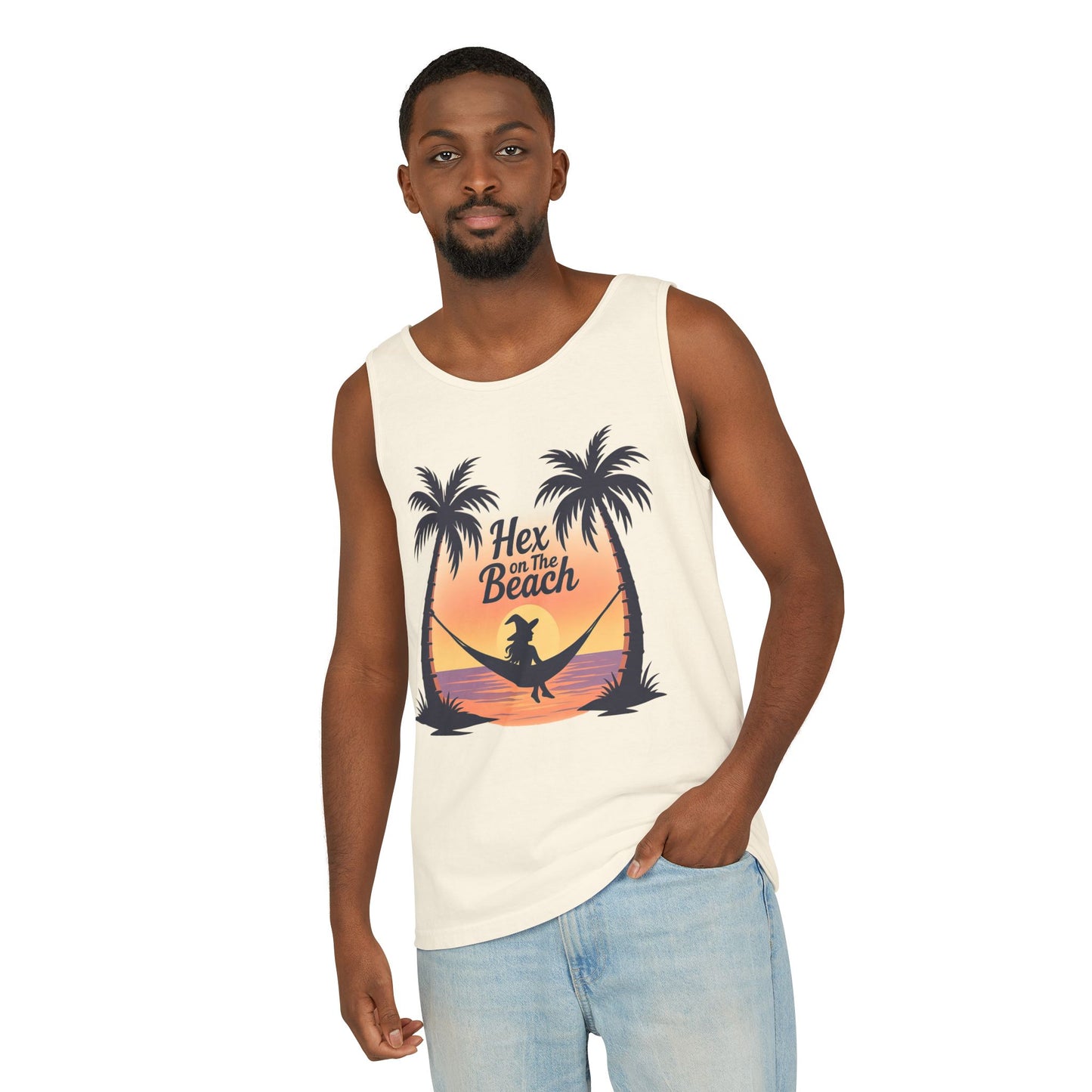 Hex on the Beach Tank – Wicked Retro Witchcore Shirt