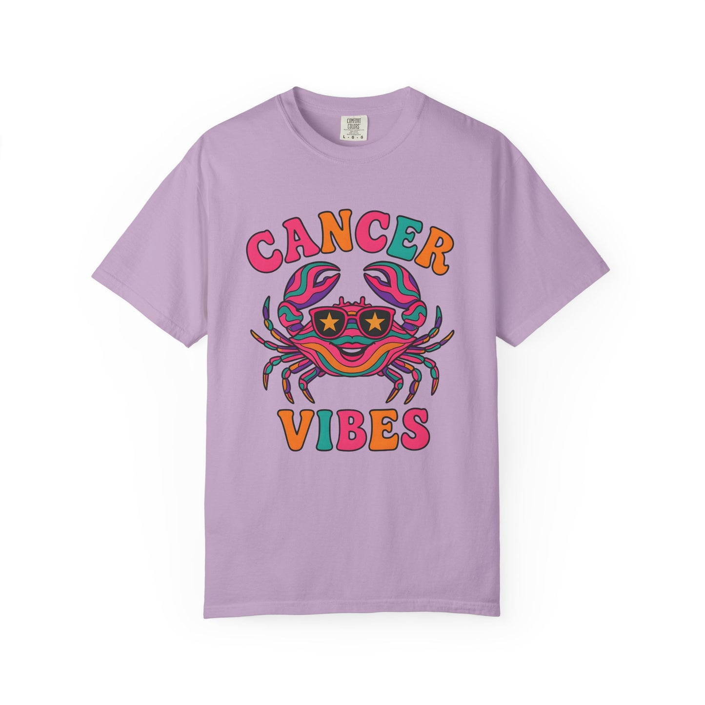 Cancer Vibes Tee – Colorful Retro Zodiac Shirt