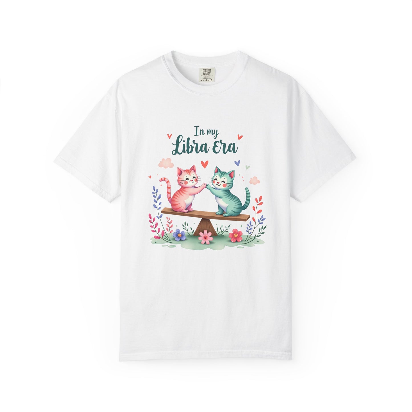 In My Libra Era Tee β Funny Colorful Zodiac Cat Shirt