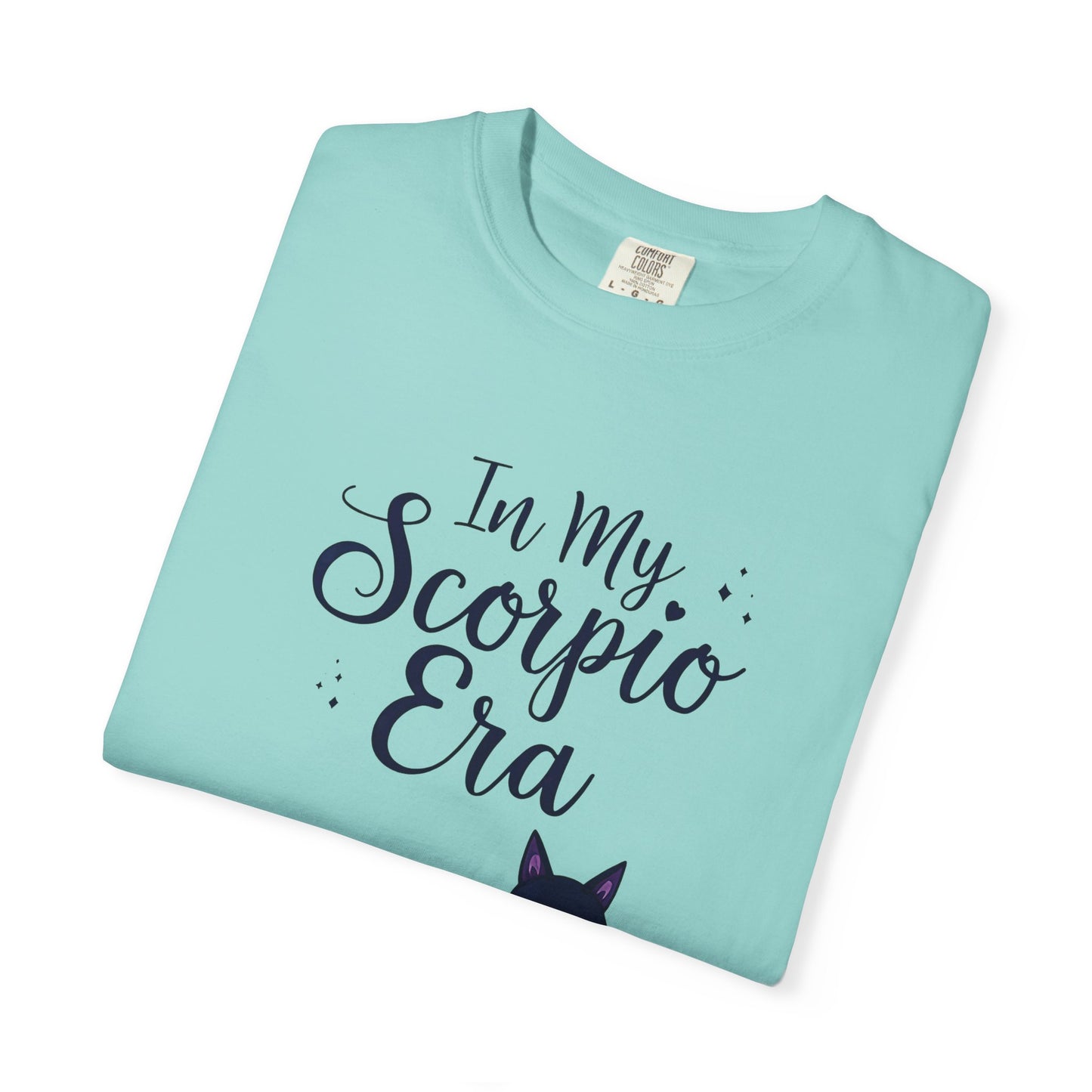 In My Scorpio Era – Mystical Black Cat Tee for the Zodiac Baddie