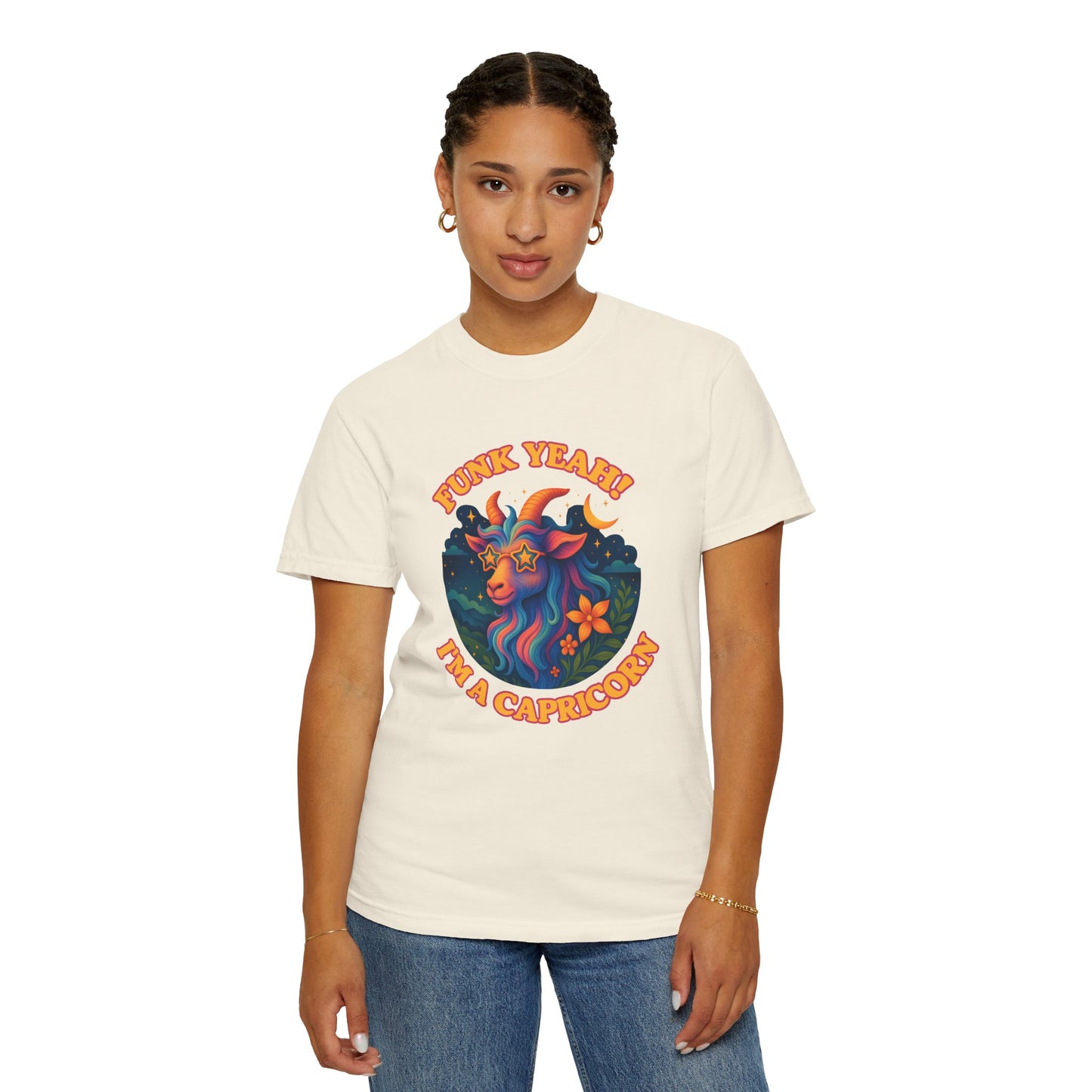 Funk Yeah! I’m a Capricorn – Retro Goat Groove Tee