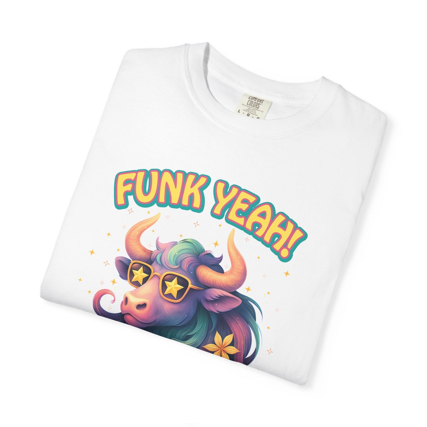 Funk Yeah I’m a Taurus T-Shirt | Cool Retro Taurus Graphic Tee | Comfort Colors 1717 | Astrology Shirt for Earth Signs