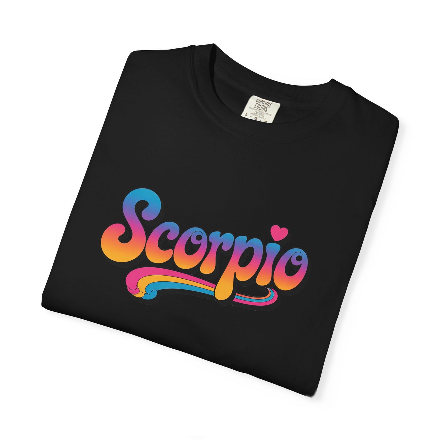 Scorpio Retro Groovy Tee – Multicolor Zodiac Shirt