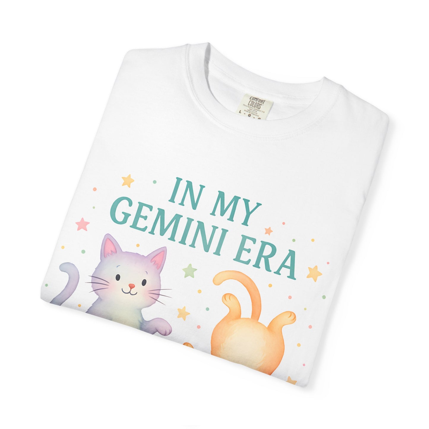 In My Gemini Era Tee β Playful Funny Cats Zodiac Shirt