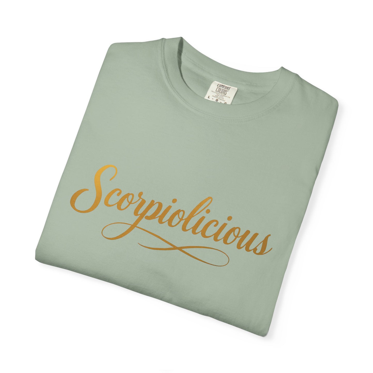 Scorpiolicious – Retro Script Scorpio Tee