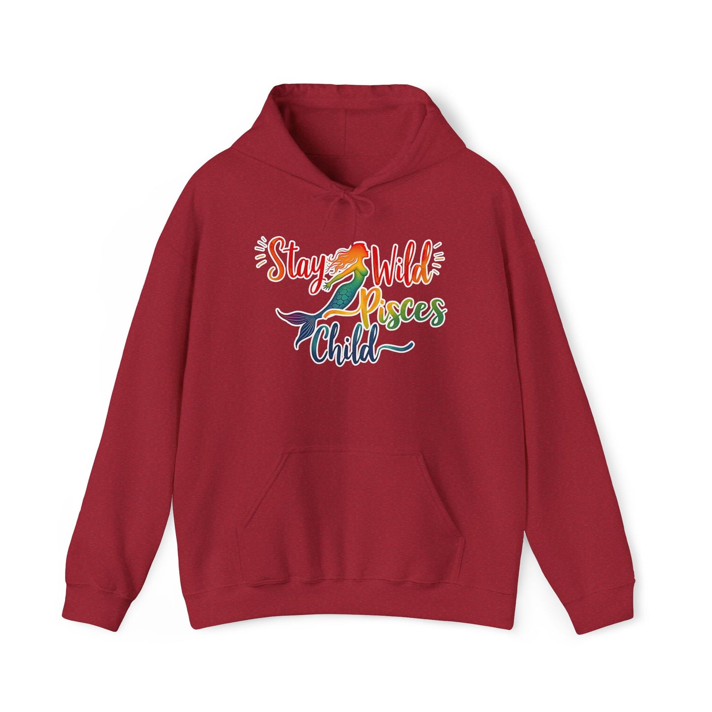 Stay Wild Pisces Child Hoodie | Rainbow Mermaid Astrology Sweatshirt | Cozy Zodiac Gift for Dreamers | Water Sign Starry Pullover | Mystical Pisces Apparel