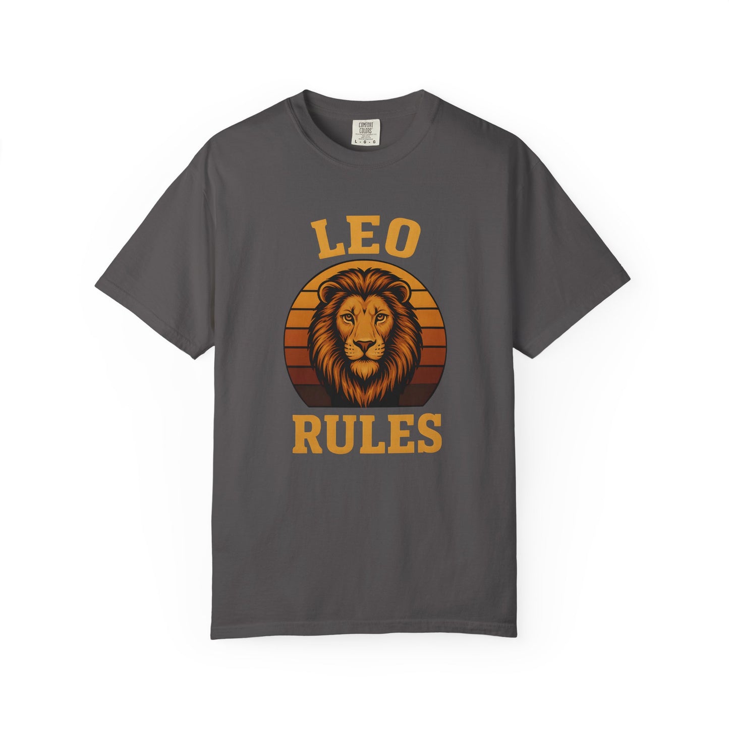 Leo Rules – Vintage Sunset Zodiac Tee