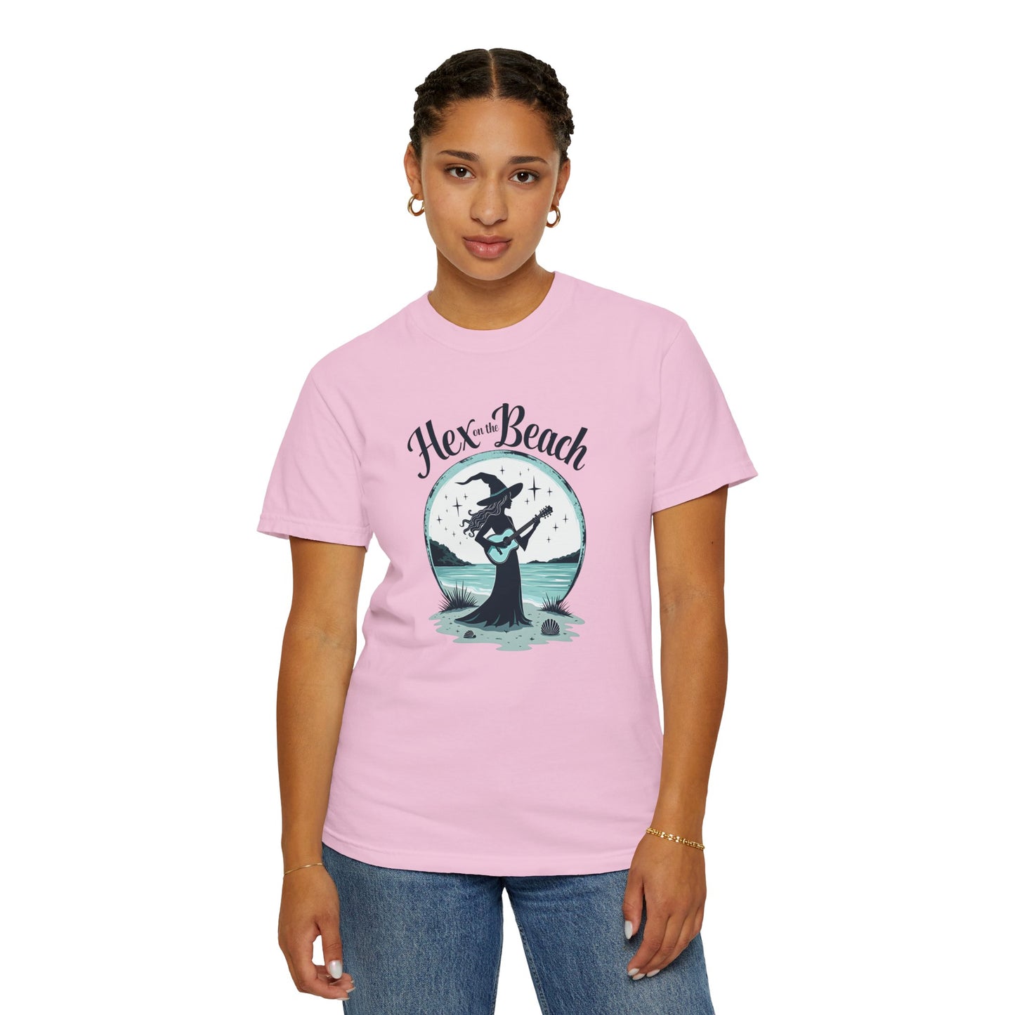 Hex on the Beach - Funny Witch Guitar Tee