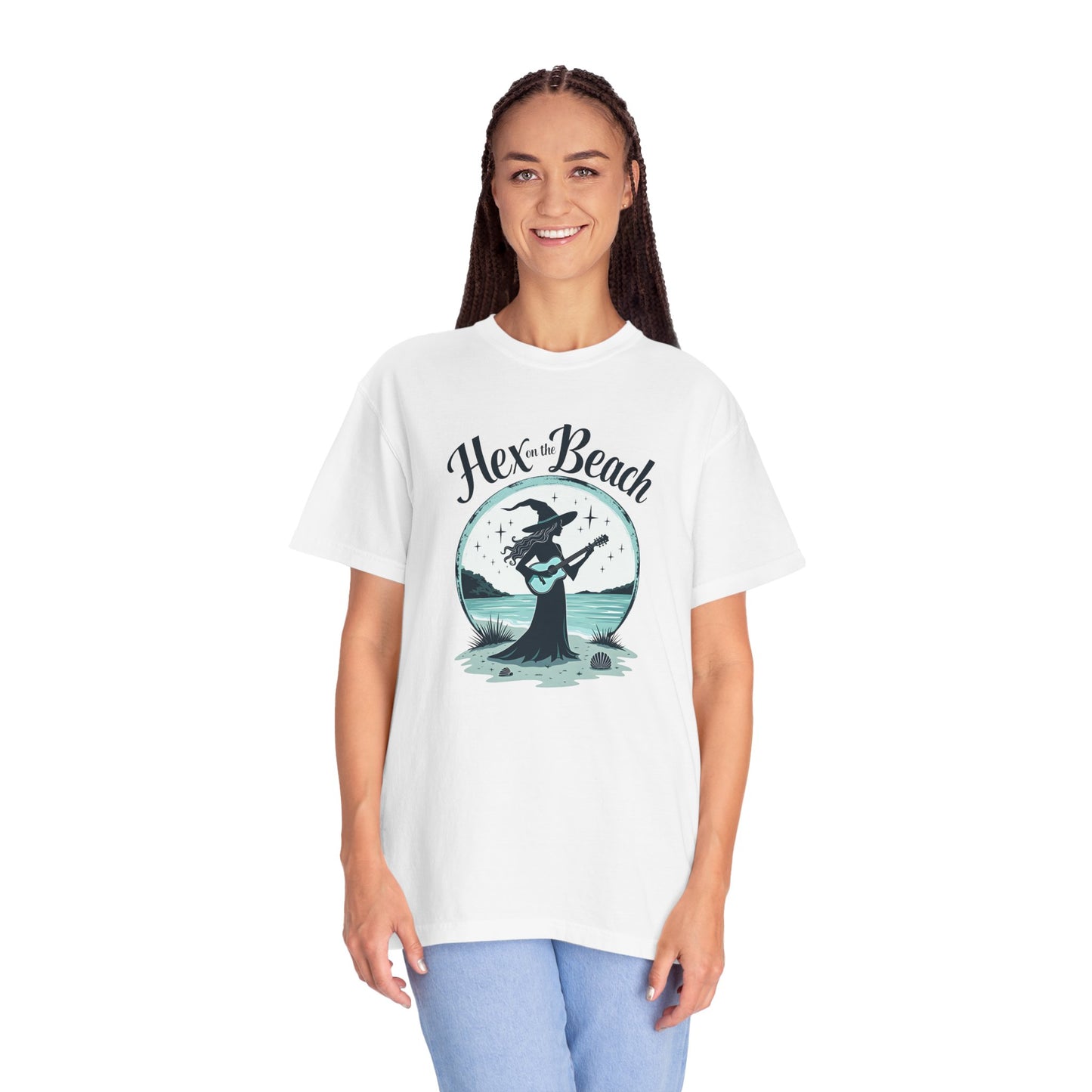 Hex on the Beach - Funny Witch Guitar Tee