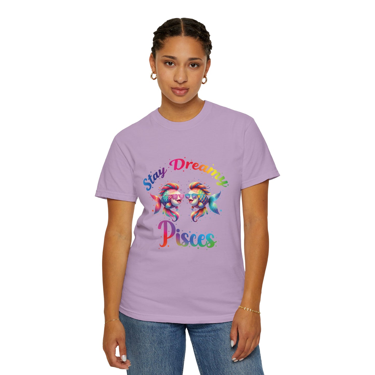 Stay Dreamy Pisces Tee β Rainbow Colorful Zodiac Shirt