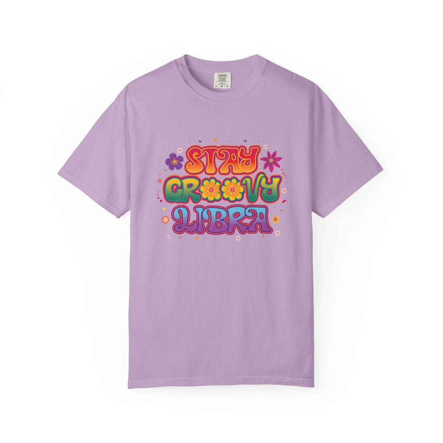 Stay Groovy Libra – Retro Colorful Tee Zodiac Shirt
