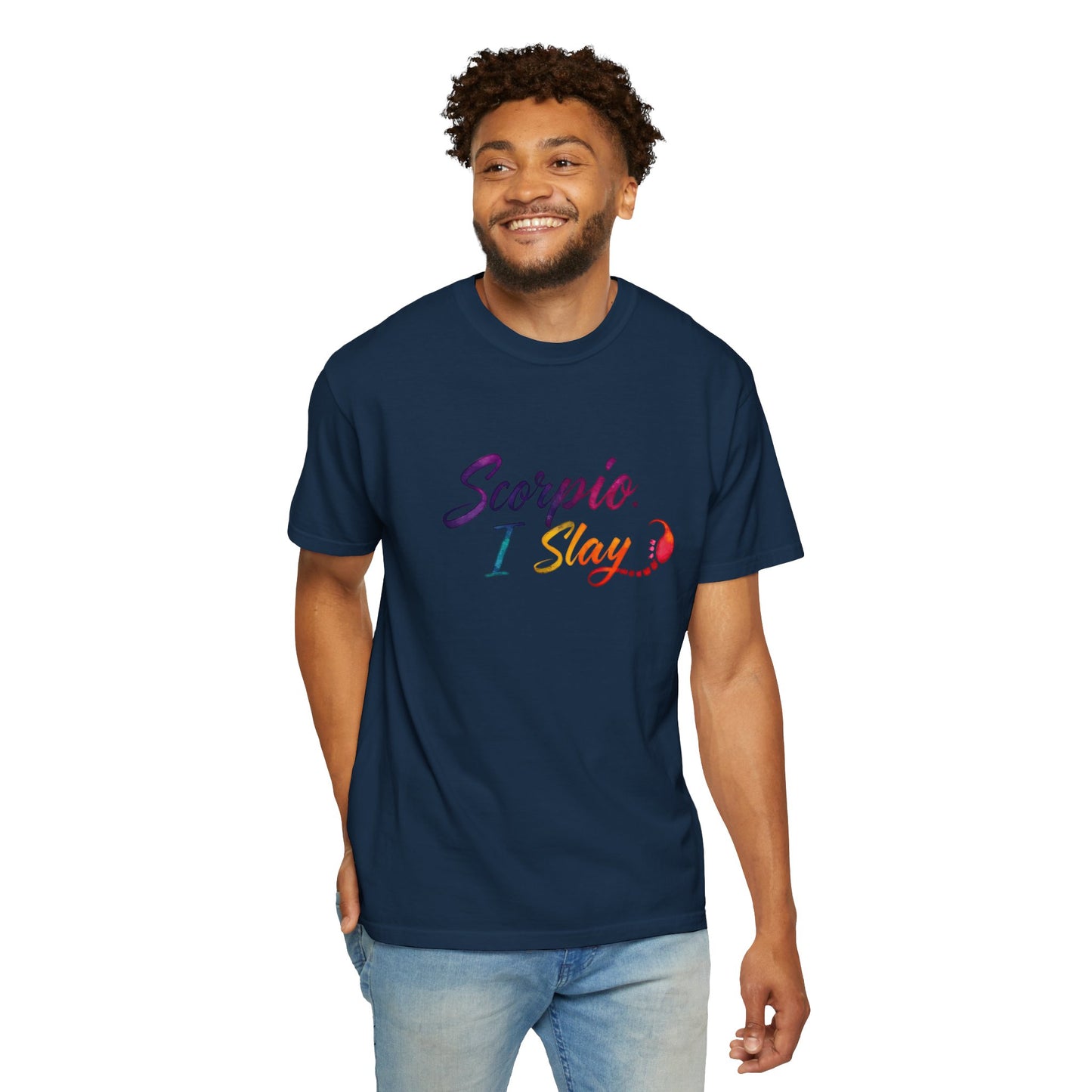 Scorpio I Slay Multicolor Tee – Wicked and Vibrant Zodiac Shirt
