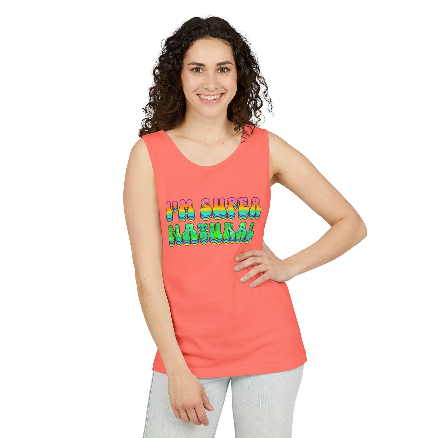 I'm Super Natural - Retro Affirmation virgo Tank Top (Unisex)