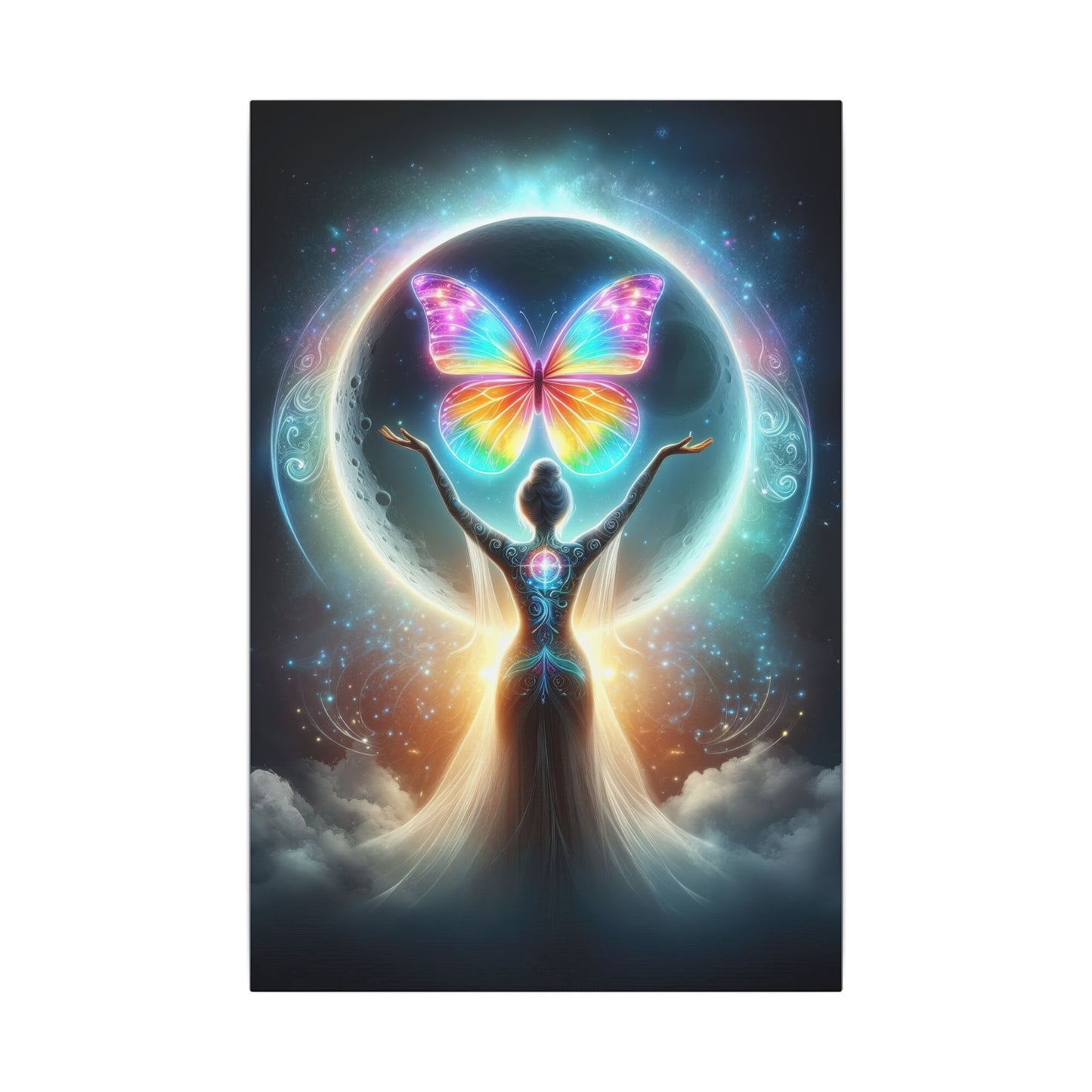 Butterfly Moon – Luminous Dream Wall Art