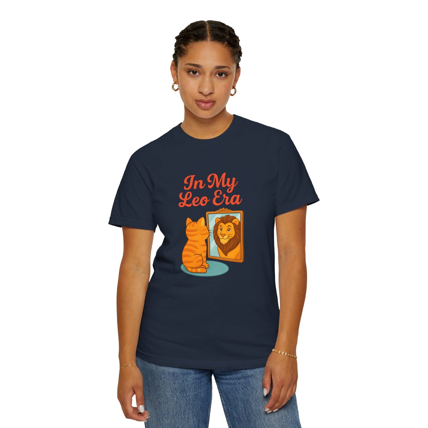 In My Leo Era - Funny Cat and Lion Mirror Tee