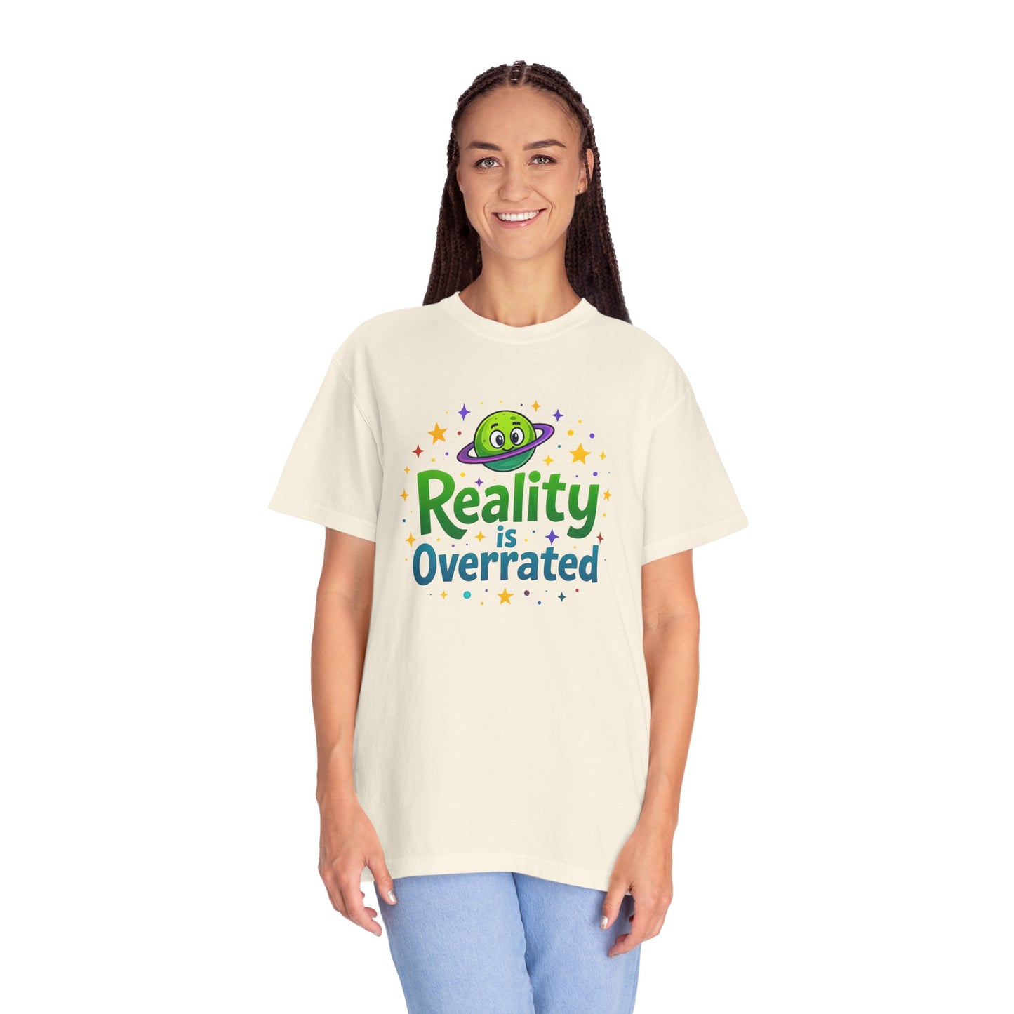 Reality Is Overrated - Funny Alien Graphic Tee