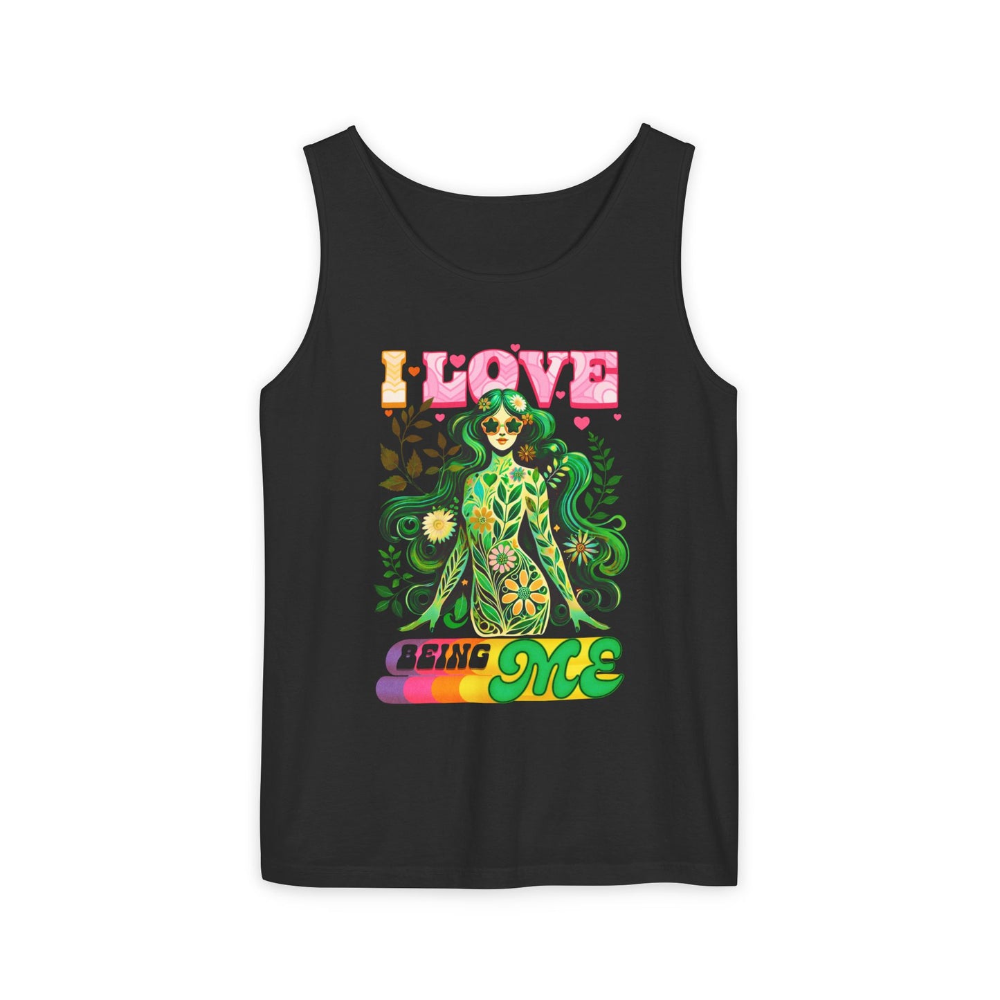 I Love Being Me - Colorful Retro Affirmation Tank (Unisex)