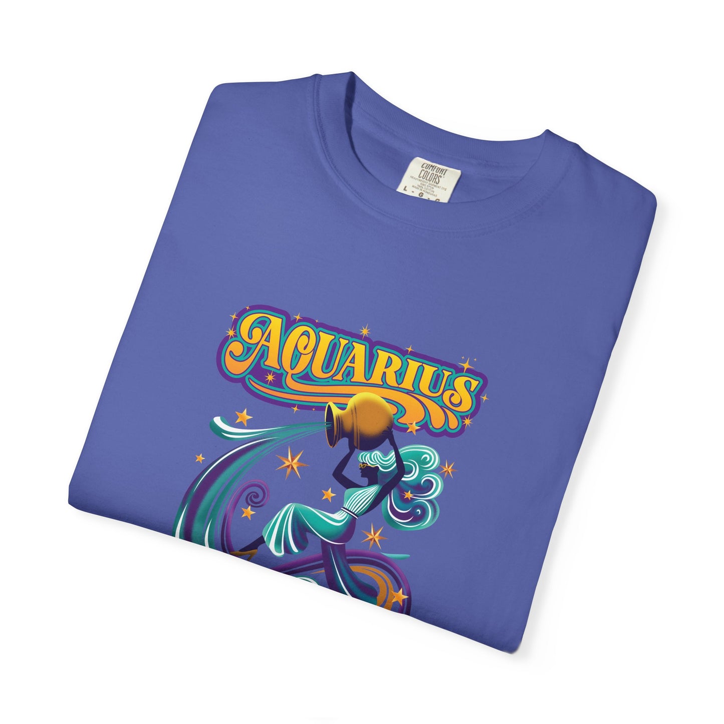 Aquarius Fueled by Stardust & Rebellion – Retro Rebel Tee