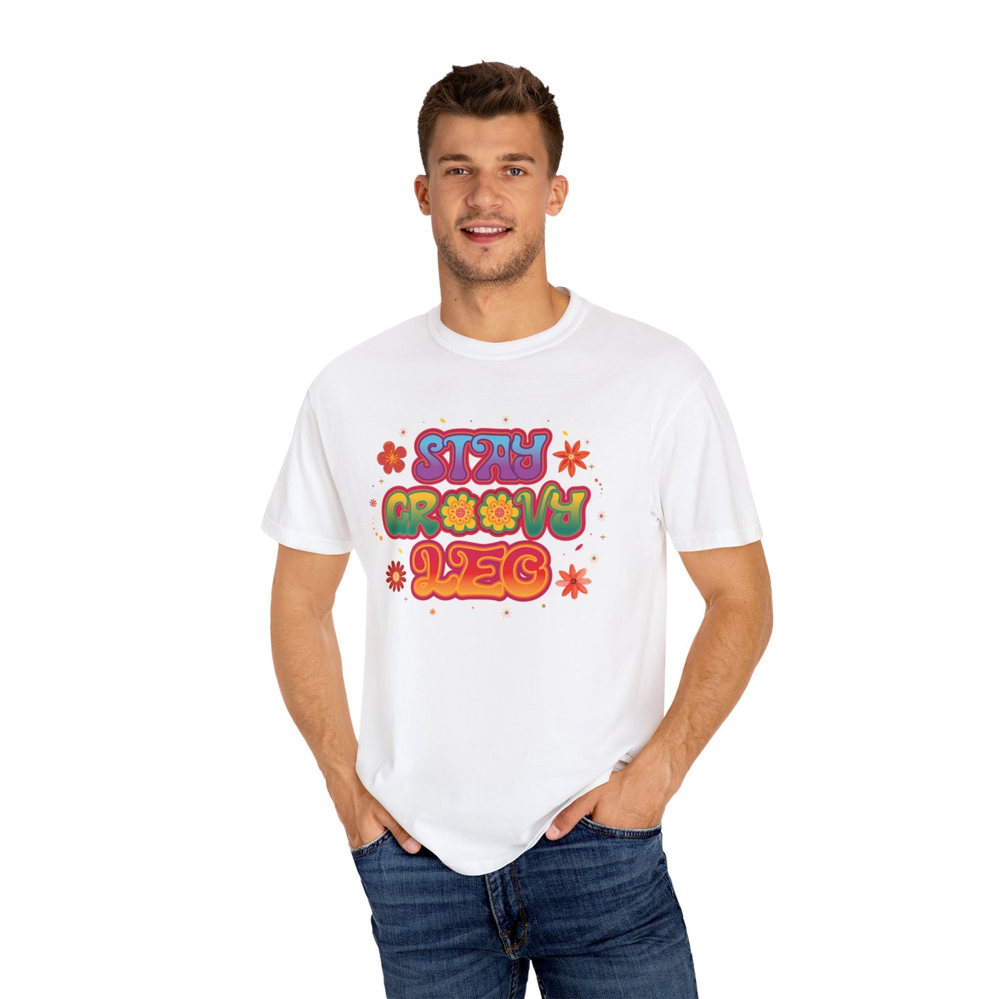 Stay Groovy Leo β Retro Zodiac Flower Power Tee